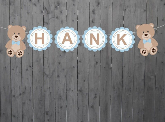TEDDY BEAR BANNER - Teddy Bear Baby Shower Teddy Bear Birthday Teddy Bear Decorations Teddy Bear Party Supplies Teddy Bear Baby Sprinkle