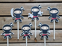 Ninja Cupcake Toppers