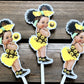 Sunflower Girl, Sunflower Girl Cupcake Toppers, Sunflower Birthday, Sunflower Baby Shower, Sunflower Cupcake Picks, Sunflower Cake Toppers