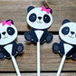 Panda Bear Cupcake Toppers, Girl Panda Cupcake Toppers (122718249P)