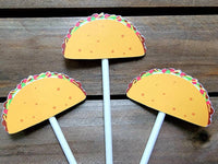 Taco Cupcake Toppers, Taco Birthday, Taco Party, Fiesta, Cinco De Mayo