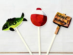 Gone Fishing Cupcake Toppers, Fish Party Cups, The BIG One, Fisherman Cupcake Toppers, Fishing Birthday, Fishing Party, Fishing Cake Toppers