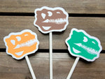 Dinosaur Cupcake Toppers, Dinosaur Cupcake Picks, Dinosaur Birthday, Dinosaur Party Decorations, Dinosaur Cake Toppers