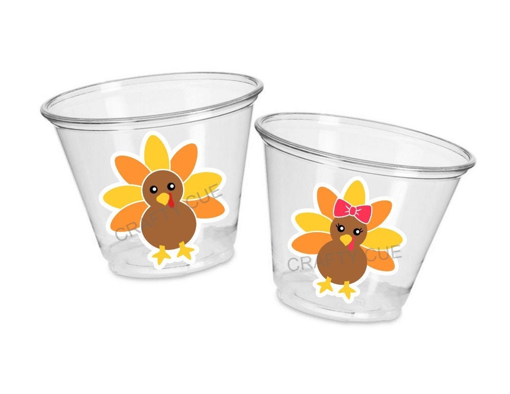 Turkey Cups, Thanksgiving Cups, Thanksgiving Food Cups, Thanksgiving Dessert Cups, Thanksgiving Dinner Favors, Thanksgiving Favors, Turkey