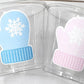 WINTER PARTY CUPS -  Mitten Cups Winter Party Favor Cups Winter Baby Shower Decorations Winter Baby Sprinkle Cups Mittens Snowflakes Cups