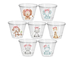 GIRL SAFARI PARTY Cups Safari Birthday Cups Safari Birthday Safari Party Safari Decorations Safari Baby Shower Safari Favors Girl Animals