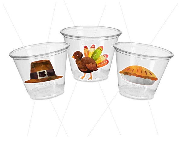 THANKSGIVING PARTY CUPS - Thanksgiving Kids Cups Pilgrim Party Cups Thanksgiving Party Supplies Turkey Party Cups Thanksgiving Decoration