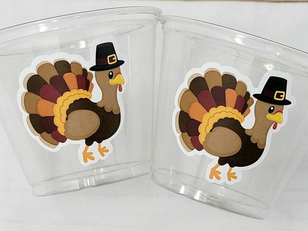 Turkey Cups, Thanksgiving Cups, Thanksgiving Food Cups, Thanksgiving Dessert Cups, Thanksgiving Dinner Favors, Thanksgiving Favors, Turkey