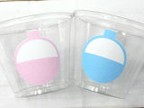GENDER REVEAL FISHING Party Cups - Fishing Bobbers Fishing Baby Shower Fishing Favors Fishing Decorations Fishing Birthday Fishing Party