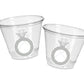 WEDDING FAVOR CUPS -Wedding Party Cups Wedding Decorations Wedding Party Favors Wedding Party Supplies Wedding Ring Cup Rehearsal Dinner Cup