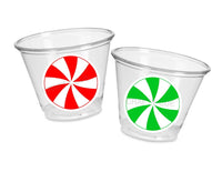 CANDY PARTY CUPS -Peppermint Candy Cups Candy Cups Christmas Party Cups Christmas Decorations Candy Birthday Christmas Party Favors Candy