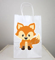 Fox Goody Bags, Fox Favor Bags, Fox Party Bags, Fox Birthday Favor Bags, Fox Baby Shower, Woodland Party Favors, Woodland Birthday