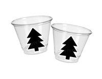 WOODLAND PARTY CUPS - Woodland Tree Cups Woodland Party Favors Black Tree Black Tree Cups Woodland Decorations Woodland Baby Shower Favors