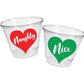 CHRISTMAS PARTY CUPS - Nice Cups Naughty Cups Christmas Decorations Christmas Party Supplies Christmas Party Favors, Christmas Gifts Cups