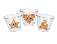 GINGERBREAD PARTY CUPS -Gingerbread Cups Christmas Party Cups Gingerbread Party Gingerbread Cookie Cups Gingerbread Party Decorations Favors