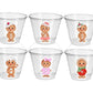 GINGERBREAD PARTY CUPS -Gingerbread Cups Christmas Party Cups Gingerbread Party Gingerbread He or She Cups Birthday Decoration Gender Reveal
