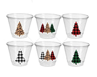 CHRISTMAS PARTY CUPS - Plaid Christmas Tree Cups Christmas Decorations Christmas Party Christmas Party Favors Christmas Gifts Teacher Gifts