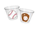 BASEBALL PARTY CUPS - Baseball Cups Baseball Party Cups Baseball Birthday Cups Baseball Cups Sports Party Cups Favors Baseball Baby Shower