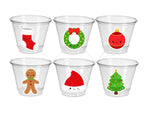 CHRISTMAS PARTY CUPS - Christmas Decorations Christmas Party Supplies Gingerbread Christmas Party Favors Christmas Gifts Christmas Cups Kids