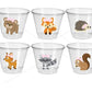 GIRL WOODLAND PARTY Cups- Woodland Cups Woodland Animals Woodland Decorations Woodland Birthday Woodland Baby Shower Woodland Birthday Party