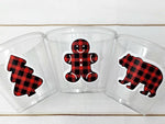 CHRISTMAS PARTY CUPS - Buffalo Plaid Party Cups Christmas Decorations Christmas Party Supplies Christmas Party Favors, Gifts Christmas Cups