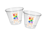 ART PARTY CUPS - Art Painting Party Treat Cups Paint Party Favors Art Party Cups Art Party Treat Cups Painting Party Favor Art Party Favor