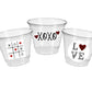 VALENTINES DAY CUPS - Valentines Party Cups Valentines Gifts Valentines Day Gifts Valentines Day Favor Cups Valentine's Day Cups Valentines