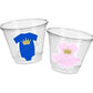 PRINCE OR PRINCESS Party Cups -Gender Reveal Party Cups One Piece Party Cups Tutu Party Cups Baby Shower Gender Reveal Decorations He or She