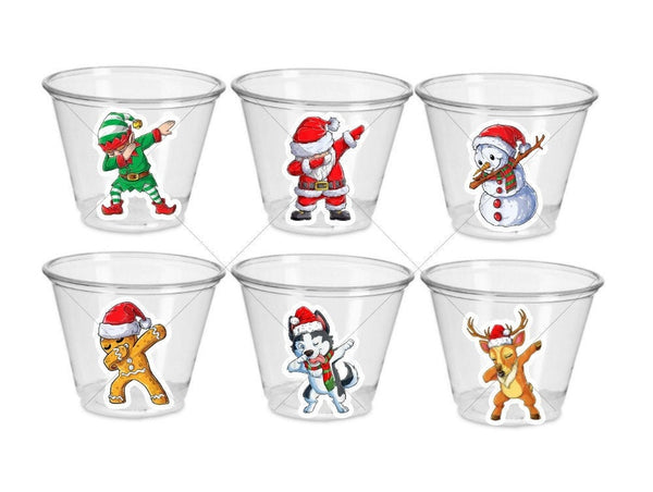 CHRISTMAS PARTY CUPS - Christmas Decorations Christmas Party Supplies Santa Cups Christmas Party Favors, Christmas Gifts Christmas Cups Dab