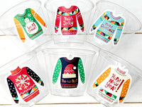 CHRISTMAS PARTY CUPS - Ugly Sweater Christmas Cups Christmas Decorations Christmas Party Supplies Christmas Party Favors Christmas Gifts