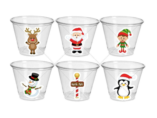 CHRISTMAS PARTY CUPS - Christmas Decorations Christmas Party Supplies Santa Cups Christmas Party Favors, Christmas Gifts Christmas Cups