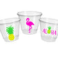LUAU PARTY CUPS- Luau Cups Luau Party Decoration Luau Party Supplies Luau Baby Shower Tropical Party Decoration Tropical Party Luau Birthday