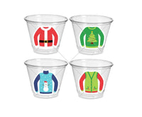 CHRISTMAS PARTY CUPS - Ugly Sweater Christmas Cups Christmas Decorations Christmas Party Supplies Christmas Party Favors Christmas Gifts