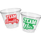CHRISTMAS PARTY CUPS - Team Naughty Team Nice Christmas Decorations Christmas Party Christmas Party Favors Christmas Gifts Christmas Favors