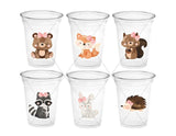 GIRL WOODLAND PARTY Cups- Woodland Cups Woodland Animals Woodland Decorations Woodland Birthday Woodland Baby Shower Woodland Birthday Party