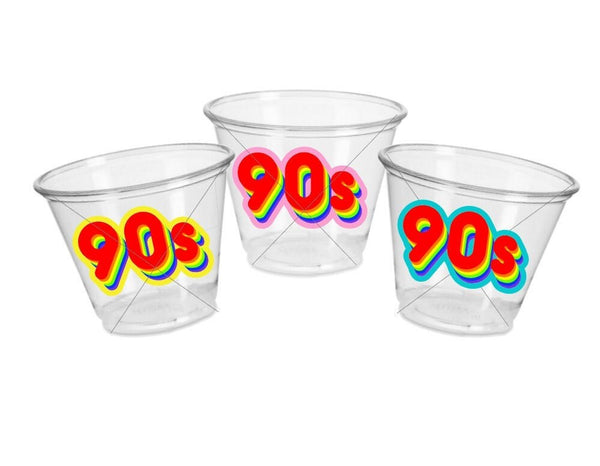 I Love the 90'S PARTY CUPS - 90's Birthday Cups 90's Party Cups 90's Decorations 90's Birthday Party 90's Birthday Party Decorations 90s 80s