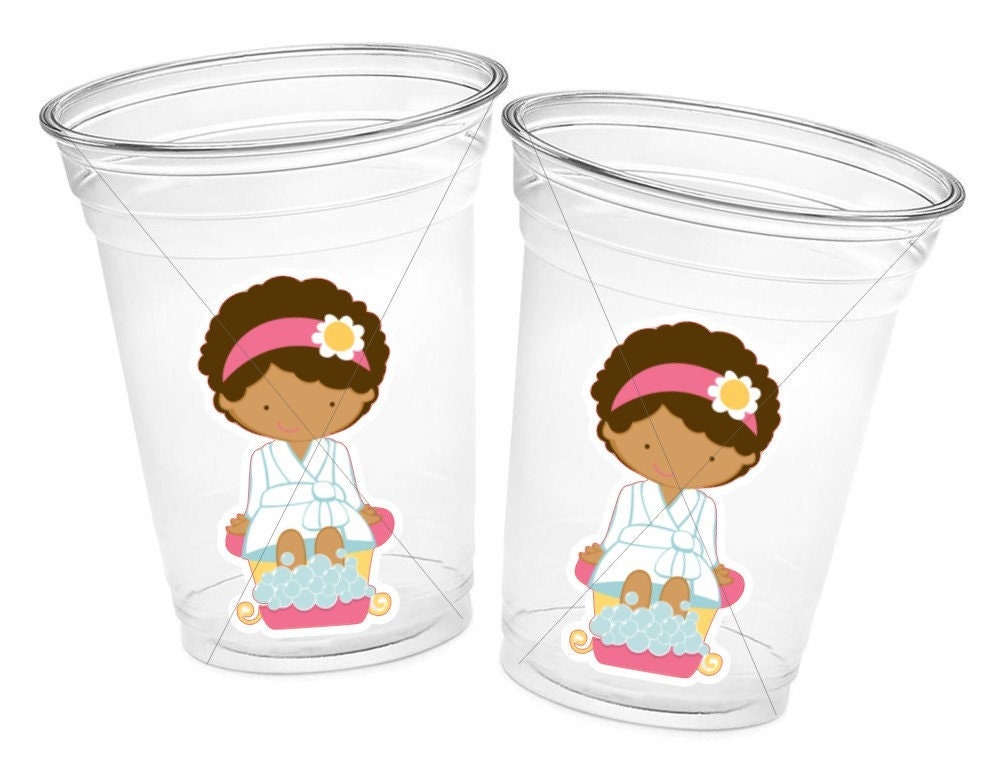 SPA PARTY CUPS - Spa Party Decorations Spa Party Supplies Spa Party Supplies Spa Birthday Party Spa Day Party Spa Day Birthday Spa Parties