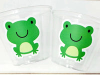 FROG PARTY CUPS - Frog Cups Frog Birthday Cup Frog Baby Shower Frog Cups Frog Birthday Frog Party Frog Party Decorations Frog Party Supplies
