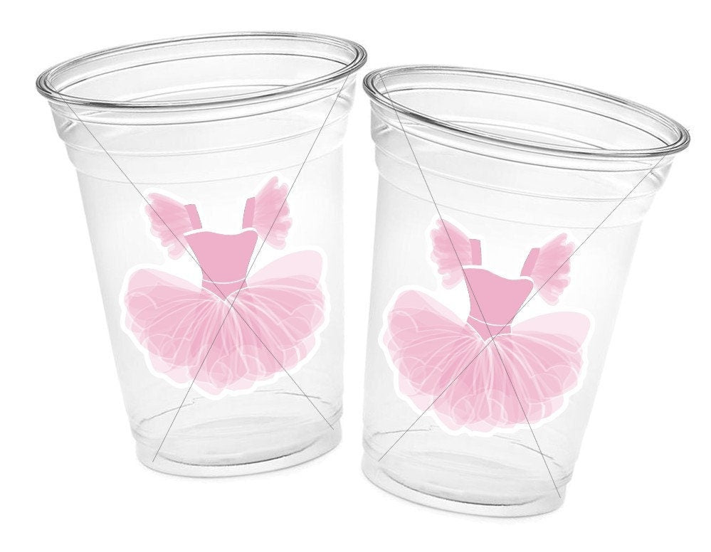 BALLET PARTY CUPS - Ballerina Party Cups Ballet Birthday Party Ballet Party Decorations Ballerina 1st Birthday Ballerina Party Baby Shower
