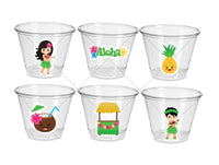 LUAU PARTY CUPS - Aloha Party Cups Luau Party Decoration, Luau Party Supplies Luau Baby Shower Tropical Party Decorations Hawaii Party Luau
