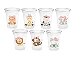 GIRL SAFARI PARTY Cups  - Safari Birthday Cups Safari Birthday Safari Party Safari Decorations Safari Baby Shower Safari Favors Jungle Party