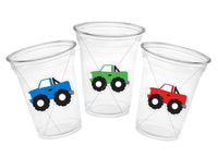 MONSTER TRUCK PARTY Cups - Monster Truck Treat Cups Monster Truck Birthday Monster Truck Party Monster Truck Party Favors, Monster Truck Cup