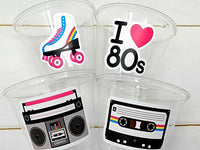 I Love the 80'S PARTY CUPS - 80's Birthday Cups 80's Party Cups 80's Decorations 80's Birthday Party 80's Birthday Party Decorations 80's