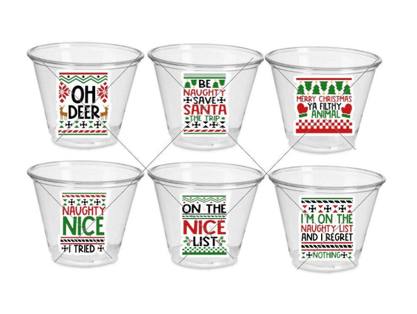 CHRISTMAS PARTY CUPS - Ugly Sweater Christmas Cups Christmas Decorations Christmas Party Supplies Christmas Party Favors Christmas Gifts