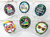 I Love the 80'S PARTY CUPS - 80's Birthday Cups 80's Party Cups 80's Decorations 80's Birthday Party 80's Birthday Party Decorations 80's