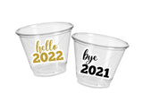 NEW YEAR'S PARTY Cups- New Years Eve Cups New Years Eve Party Favor New Years Party Cups Nye Party Decorations 2022 Cups Toast Cups Bye 2021