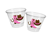 COWGIRL PARTY CUPS - Cowgirl Cups Cowgirl Party Decorations Cowgirl Baby Shower Decorations Baby Sprinkle Cowgirl Boots Birthday Decor Favor