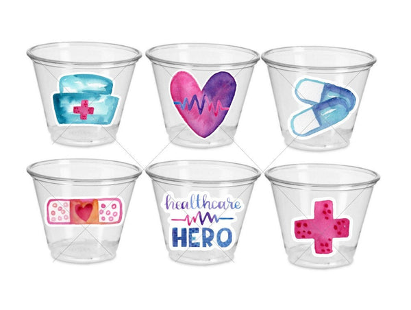 NURSING PARTY CUPS - Doctor Party Cups Nurse Party Cups Nursing Party Rn Party Decorations Medical School Party Nurse Graduation Party Meds