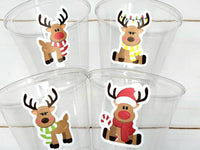 CHRISTMAS PARTY CUPS - Reindeer Cup Reindeer Party Cups Christmas Decorations Christmas Party Christmas Party Favors Christmas Gift Kid Cups