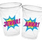 SUPERHERO PARTY CUPS - Superhero Cups Superhero Birthday Superhero Party Superhero Decorations Superhero Party Favors Superhero Cup Favors